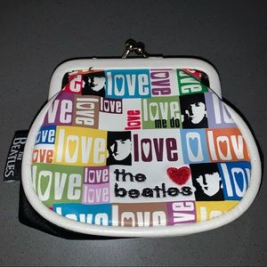 The Beatles Love coin make up purse